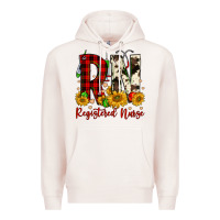 Pale Pink christmas rn registered nurse Premium Hoodie - FaDigitalArtStudio