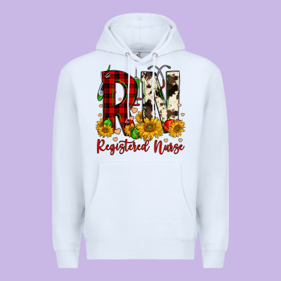 Christmas Rn Registered Nurse Premium Hoodie Designed By Fadigitalartstudio