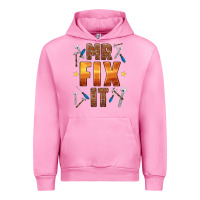 Fuchsia Pink mr fix it Urban Hoodie - HRA Design Shop