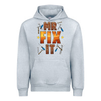 Heather Grey mr fix it Urban Hoodie - HRA Design Shop