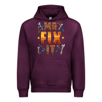 Mauve Wine mr fix it Urban Hoodie - HRA Design Shop