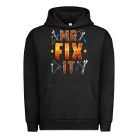 Pigment Black mr fix it Urban Hoodie - HRA Design Shop