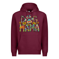 Burgundy dog mama Premium Hoodie - RacoonDesign