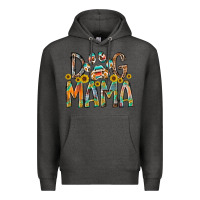 Charcoal Heather dog mama Premium Hoodie - RacoonDesign