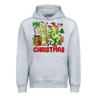 Heather Grey my first christmas unicorn Urban Hoodie - FaDigitalArtStudio