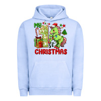 Pigment Grape Ice my first christmas unicorn Urban Hoodie - FaDigitalArtStudio