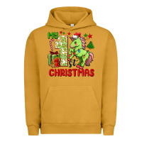 Pigment Peanut Butter my first christmas unicorn Urban Hoodie - FaDigitalArtStudio