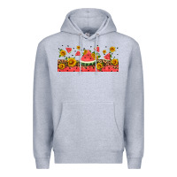 Heather Grey watermelon libbey cup Premium Hoodie - HRA Design Shop