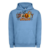 Pigment Pebble Blue spooky season Urban Hoodie - RacoonDesign