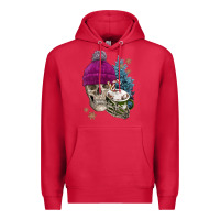 Cardinal winter skeleton skull Premium Hoodie - FaDigitalArtStudio