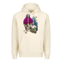 Tofu winter skeleton skull Premium Hoodie - FaDigitalArtStudio