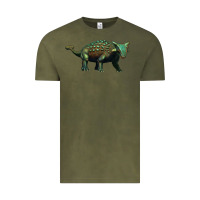 Vintage Olive ankylosaurus Vintage Tee - Artiststas