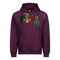 Mauve Wine papa elf skull Urban Hoodie - FaDigitalArtStudio