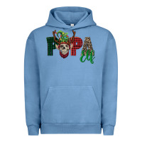 Pigment Pebble Blue papa elf skull Urban Hoodie - FaDigitalArtStudio