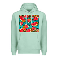 Seafoam watermelon and sunflowers Premium Hoodie - HRA Design Shop