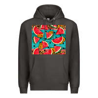 Smoke watermelon and sunflowers Premium Hoodie - HRA Design Shop