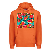 Carrot watermelon and sunflowers Premium Hoodie - HRA Design Shop