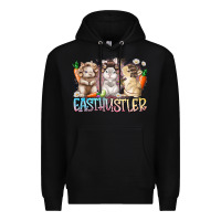 Black east hustler Premium Hoodie - RacoonDesign