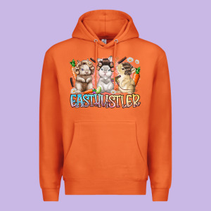 East Hustler Premium Hoodie Designed By Racoondesign