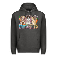 Charcoal Heather east hustler Premium Hoodie - RacoonDesign