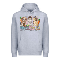Heather Grey east hustler Premium Hoodie - RacoonDesign