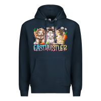 Navy east hustler Premium Hoodie - RacoonDesign