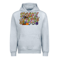 Heather Grey spooky vibes Urban Hoodie - RacoonDesign