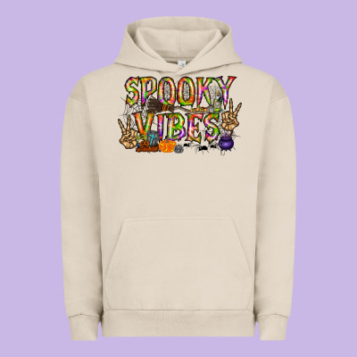 Spooky Vibes Urban Hoodie Designed By Racoondesign
