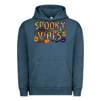 Pigment Midnight Navy spooky vibes Urban Hoodie - RacoonDesign