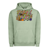 Pigment Oil Green spooky vibes Urban Hoodie - RacoonDesign