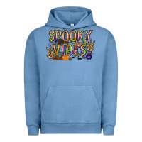 Pigment Pebble Blue spooky vibes Urban Hoodie - RacoonDesign
