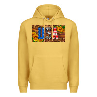 Antique Gold usa sunflowers license plate Premium Hoodie - HRA Design Shop