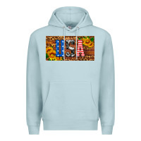 Blue Mist usa sunflowers license plate Premium Hoodie - HRA Design Shop