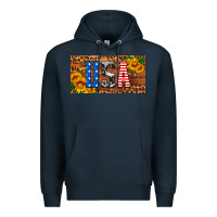 Navy usa sunflowers license plate Premium Hoodie - HRA Design Shop