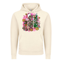 Vintage Artic pink coffee gifts christmas skeleton coffee Vintage Hoodie - AdoDesignShop