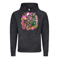 Vintage Black pink coffee gifts christmas skeleton coffee Vintage Hoodie - AdoDesignShop