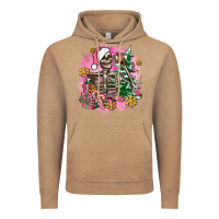 Pink Coffee Gifts Christmas Skeleton Coffee Vintage Hoodie | Teevron
