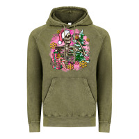 Vintage Olive pink coffee gifts christmas skeleton coffee Vintage Hoodie - AdoDesignShop