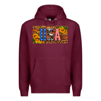 Burgundy usa sunflowers license plate Premium Hoodie - HRA Design Shop