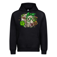 Black Charolais St. Patrick's Day Urban Hoodie - OliviaCreatesArt
