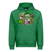 Emerald Charolais St. Patrick's Day Urban Hoodie - OliviaCreatesArt