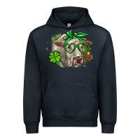 Navy Charolais St. Patrick's Day Urban Hoodie - OliviaCreatesArt