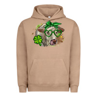 Pigment Burro Charolais St. Patrick's Day Urban Hoodie - OliviaCreatesArt