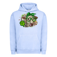 Pigment Grape Ice Charolais St. Patrick's Day Urban Hoodie - OliviaCreatesArt