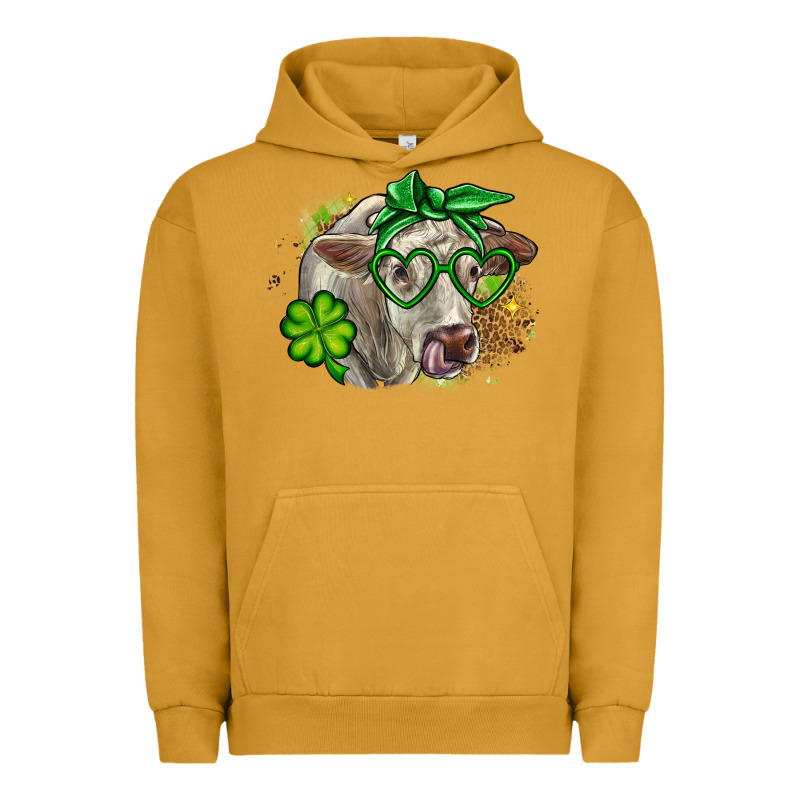Charolais St. Patrick's Day Urban Hoodie by OliviaCreatesArt | Teevron