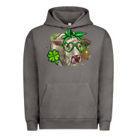 Pigment Tornado Charolais St. Patrick's Day Urban Hoodie - OliviaCreatesArt