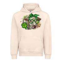 Sandshell Charolais St. Patrick's Day Urban Hoodie - OliviaCreatesArt