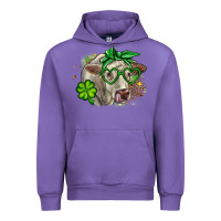 Tulip Charolais St. Patrick's Day Urban Hoodie - OliviaCreatesArt