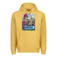 Antique Gold Winter tis the season skeleton Premium Hoodie - FaDigitalArtStudio