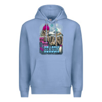 Colony Blue Winter tis the season skeleton Premium Hoodie - FaDigitalArtStudio